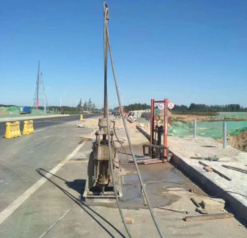 馆陶公路高聚物注浆加固